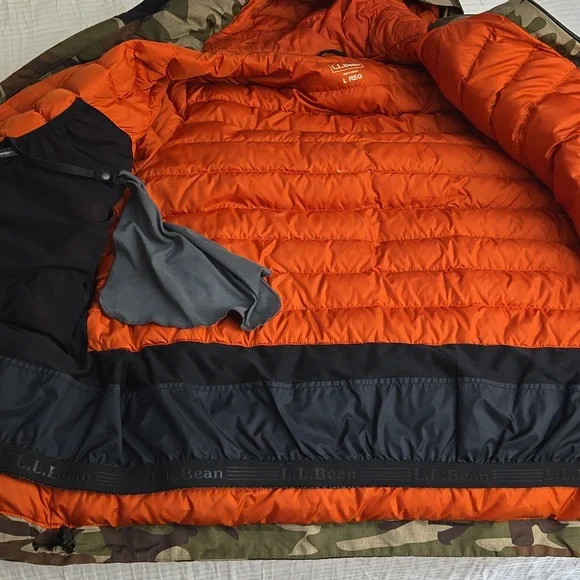 Mens L.L. Bean Camouflage Winter Jacket L reg - Picture 8 of 13